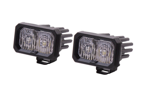 Diode Dynamics Stage Series 2 In LED Pod Pro - White Driving Standard WBL (Pair) - DD6402P