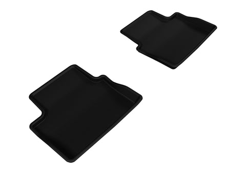 3D MAXpider 2013-2015 Chevrolet Malibu Kagu 2nd Row Floormats - Black - L1CH06321509