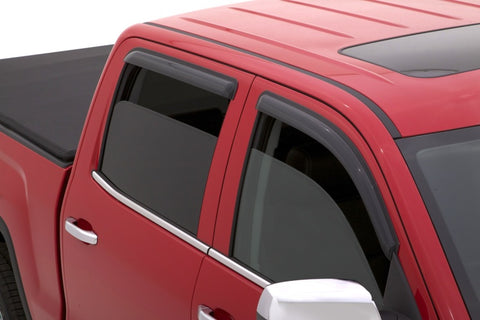 AVS 15-18 Chevy Silverado 2500 Crew Cab Ventvisor Outside Mount Window Deflectors 4pc - Smoke - 94536