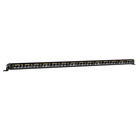 Go Rhino Xplor Blackout Combo Series Sgl Row LED Light Bar w/Amber (Side/Track Mount) 39.5in. - Blk - 754004012CSS