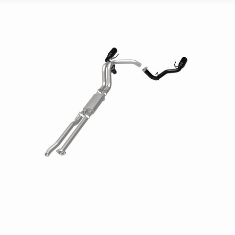 MagnaFlow SYS Cat-Back 2017 Ford F-150 Raptor 3.5L Dual Black Coated 3in Tips - 19350