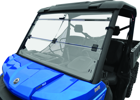 QuadBoss 16-22 Can-Am Defender HD10 Windbreak Folding Windshield - 375784