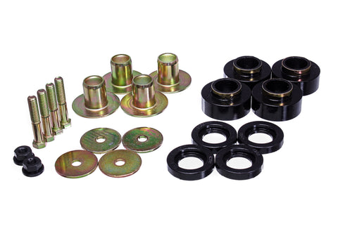 Energy Suspension 68-72 Chevrolet Chevelle SS Black Body Mount Set - 3.4171G