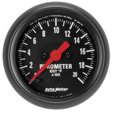 Autometer Z Series 52mm 2000 Degree Pyrometer (EGT) Gauge - 2655
