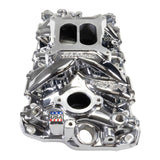 Edelbrock Chevy SB Performer EPS Intake Manifold w/ Oil Fill Tube - Chrome Plasma - 2703-CP