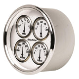 AutoMeter Gauge Quad 5in. 0 Ohm(e) to 90 Ohm(f)Elec Old Tyme White II - 1213