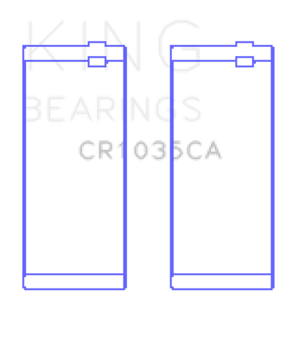 King Engine Bearings Cummins B-Ser. L4 (Size +0.25mm) Connecting Rod Bearing Set - CR1035CA0.25