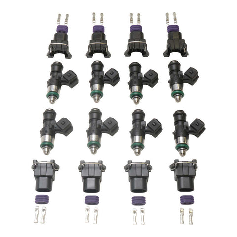 Deatschwerks Set of 8 1500cc/min For The Fitech Go EFI 8/Holley Super Sniper 1250/ Sniper Xflow 1375 - 16M-19-1500-8