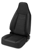 Bestop 76-86 Jeep Cj7 Front Trailmax II Sport Seat (All Vinyl Black Crush) - 39434-01