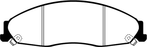 EBC 02-05 Cadillac CTS 2.6 Yellowstuff Front Brake Pads - DP41645R
