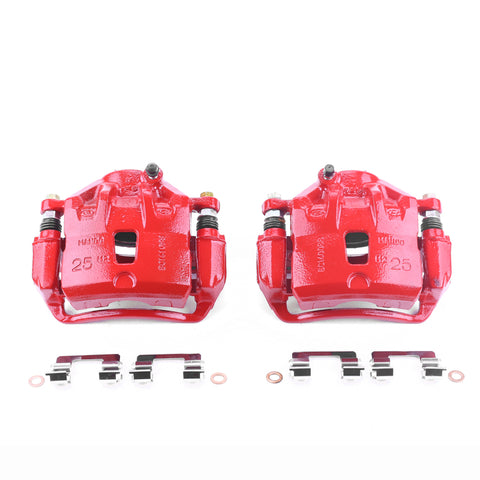 Power Stop 10-13 Kia Soul Front Red Calipers w/Brackets - Pair - S2998