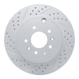 R1 07-15 Mazda Cx-9 Rear Left Drilled & Slotted Geo-Carbon Rotor - 830-80068L