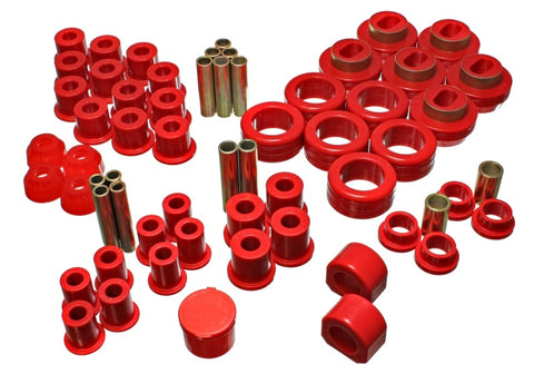 Energy Suspension 81-87 Chevy/GMC 4WD (W/ Stock Front Springs) Red Hyper-flex Master Bushing Set - 3.18102R