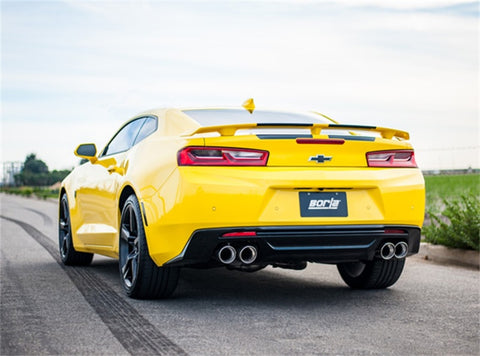 Borla 16 Chevy Camaro SS 6.2L w/ Dual NPP S-Type Quad RD RL Tips Dual Exit Rear Section Exhaust - 11924