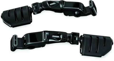 Kuryakyn Ergo II Trident Dually ISO Pegs With Long Arms Gloss Black - 3995