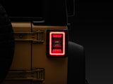 Raxiom 07-18 Jeep Wrangler JK JL Style LED Tail Lights- Black Housing - Red Lens - J133626