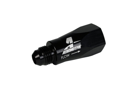 Aeromotive In-Line Full Flow Check Valve (Male -6 AN Inlet / Female -6 AN Outlet) - 15106