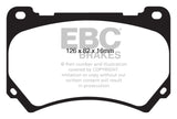 EBC 11+ Hyundai Equus 4.6 Ultimax2 Front Brake Pads - UD1396