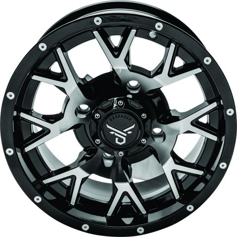 QuadBoss Barbwire 14X7 - 5+2 - 4/137 - Black Machined - 608575
