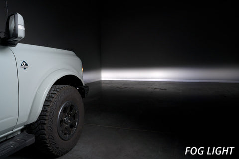 Diode Dynamics 21-Up Ford Bronco Stage Series Fog Pocket Kit - Yellow Sport - DD7179