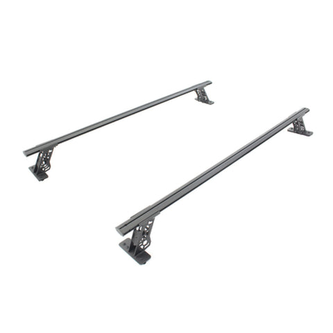 Go Rhino 15-22 Ford F-150 / 07-21 Toy. Tundra XRS Cross Bars Kit - Tex Blk (Attch Tonneau Cvr T-Trk) - 5935015T