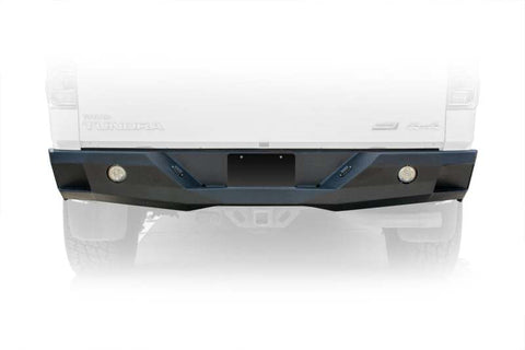 DV8 Offroad 07-13 Toyota Tundra Rear Bumper Winch Ready - Black Powdercoat - RBTT2-02