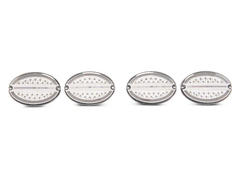 Raxiom 97-04 Chevrolet Corvette C5 Axial Series LED Tail Lights- Chrome Housing (Clear Lens) - CV4608