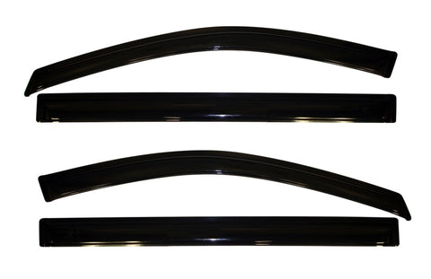 AVS 08-16 Chrysler Town & Country Ventvisor Outside Mount Window Deflectors 4pc - Smoke - 94251