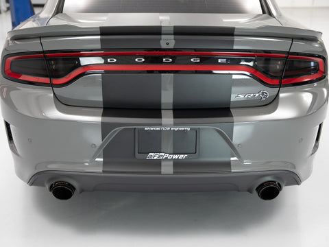aFe MACH Force-XP 4-1/2in Carbon Fiber OE Replacement Exhaust Tips - 15-19 Dodge Charger/Hellcat - 49C32068-C