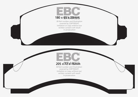 EBC 74-80 Chevrolet C30 (JB8) Greenstuff Front Brake Pads - DP61241