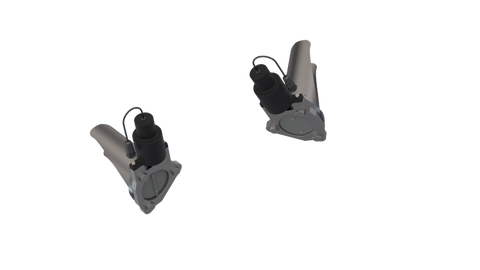 QTP 15-18 Chevrolet Camaro SS 6.2L 3.0in 304SS Aggressor Cutout Dual Mid Pipes - 500116