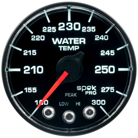 Autometer Spek-Pro - Nascar 2-1/16in Water Temp 100- 300F Bfb Ecu - P546328-N3