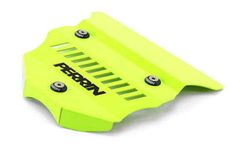 PERRIN 2022+ Subaru BRZ / Toyota GR86 Engine Cover - Neon Yellow Wrinkle - PSP-ENG-162NY