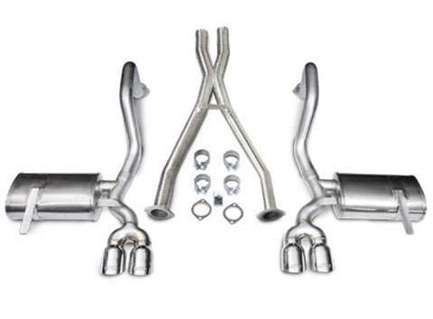 Corsa 1997-2004 Chevrolet Corvette C5 Z06 5.7L V8 Polished Xtreme Cat-Back + XO Exhaust - 14114