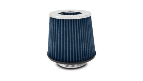 Vibrant Open Funnel Perf Air Filter (5in Cone O.D. x 5in Tall x 3in inlet I.D.) - Chrome Filter Cap - 2160C