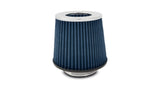 Vibrant Open Funnel Perf Air Filter (5in Cone O.D. x 5in Tall x 4.5in inlet I.D.) Chrome Filter Cap - 2161C
