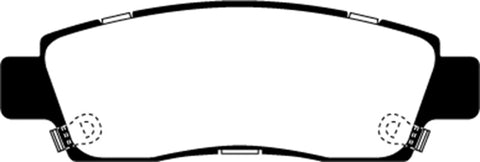 EBC 03-05 Chevrolet SSR 5.3 Greenstuff Rear Brake Pads - DP21672