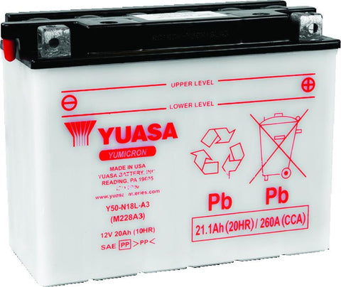Yuasa Y50-N18L-A3 Yumicron 12-Volt Battery - YUAM228A3TWN