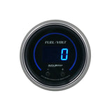 Autometer 52.4mm Black Switchable 0-100 Fuel Level / 8-18V Voltmeter Cobalt Elite Digital Gauge - 6709-CB