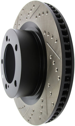 StopTech 07-09 Toyota Tundra / 08-09 Toyota Sequoia Front Right Slotted & Drilled Rotor - 127.44156R