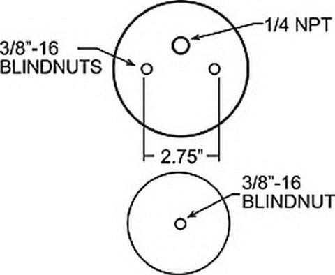 Firestone Ride-Rite Replacement Bellow 110/70 227mm Sleeve (For Kit PN 2209/2587/2212) (W217609001) - 9001