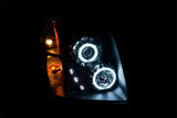 ANZO 2007-2014 GMC Yukon Projector Headlights w/ Halo Black (CCFL) - 111148
