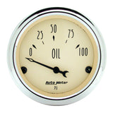AutoMeter Gauge Kit 5 Pc. 3-1/8in. & 2-1/16in. Elec. Speedometer Antique Beige - 1809