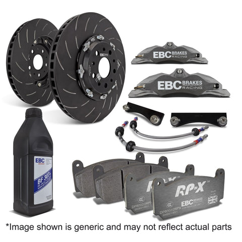 EBC Racing 2006 BMW 1-Series Supercup Anodized Apollo-4 Calipers 330mm Rotors Front Big Brake Kit - BBK022R-1F