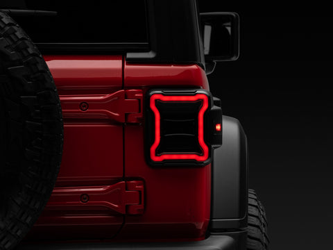 Raxiom 18-22 Jeep Wrangler JL LED Tail Lights- Black Housing (Smoked Lens) - J133942-JL