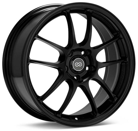 Enkei PF01 18x9 5x114.3 45mm Offset 75mm Bore Matte Black Wheel - 460-890-6645BK