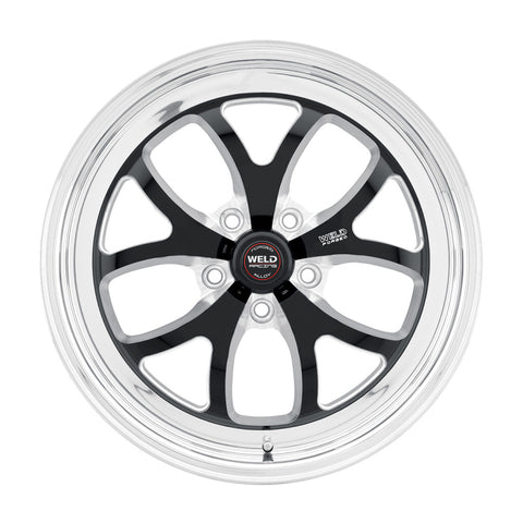 Weld S76 15x4 / 5x4.5 BP / 2.5in. BS Black Wheel (Low Pad) - Non-Beadlock - 76LB-504A25A