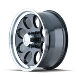 ION Type 171 16x10 / 8x165.1 BP / -38mm Offset / 130.8mm Hub Black/Machined Wheel - 171-6181B