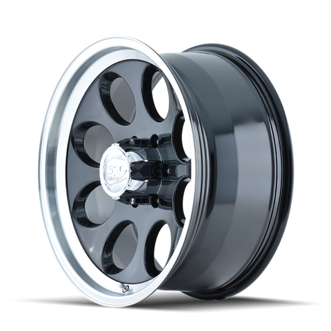 ION Type 171 16x10 / 8x165.1 BP / -38mm Offset / 130.8mm Hub Black/Machined Wheel - 171-6181B