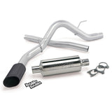 Banks Power 11-14 Ford 6.2L F-150 Raptor ECSB/CCSB Monster Exh Sys - SS Single Exh w/ Black Tip - 48755-B